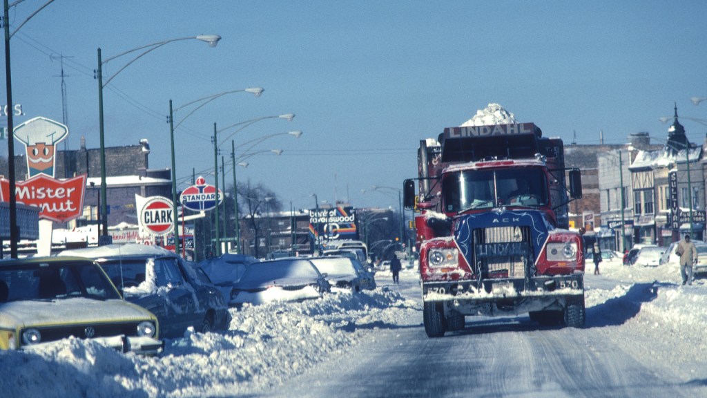 trucking out snow - Chicago 1979