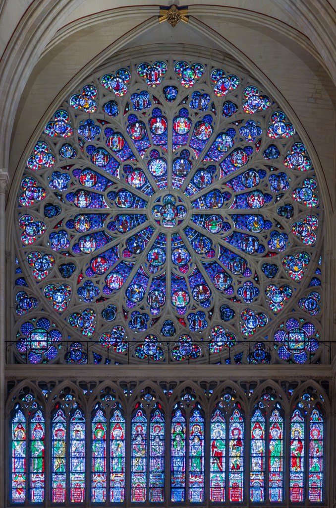 Cathedral of  Notre Dame Paris rose window