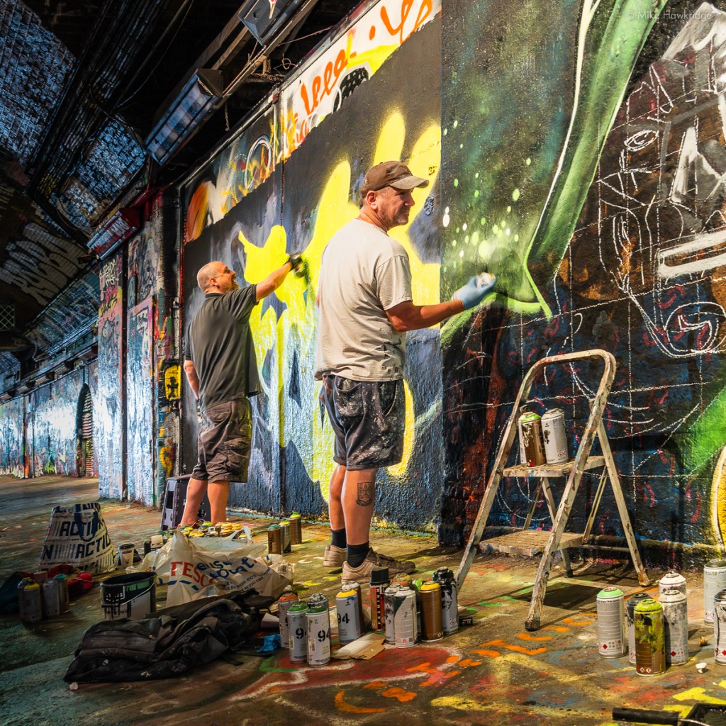 Leeke Street Graffiti Artists at work