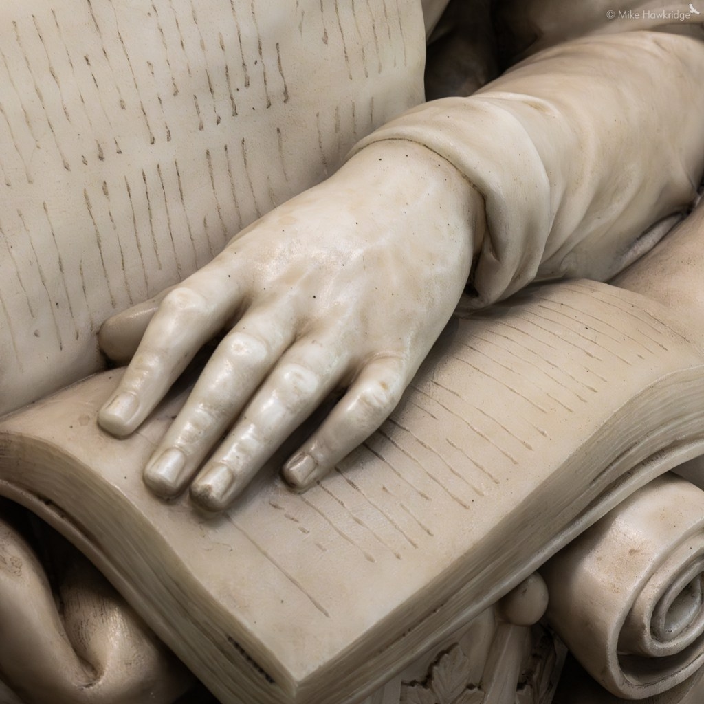 The Ear's Hand - James, first earl of Malmesbury in Salisbury Cathedral 
